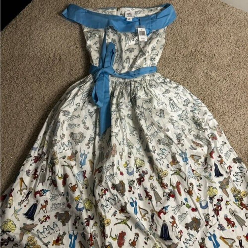 Disney Dress Shop Dress NWT Ink and Paint Disney characters colors HTF Small